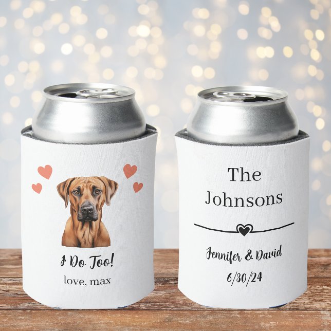Rafraîchisseur Pour Canette Rhodesian Ridgeback Mariage pour animaux de compag (Créateur téléchargé)