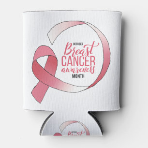 Rafraîchisseur Pour Canette Ribbon de dessin du cancer du sein rose Mois BCA