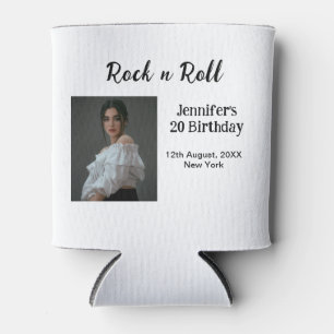 Rafraîchisseur Pour Canette Rock n roll 20e anniversaire fille photo élégant m