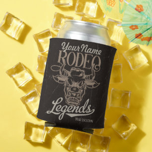 Rafraîchisseur Pour Canette Rodéo personnalisé Old West Steer Roping Légendes