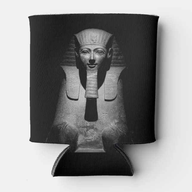Rafraîchisseur Pour Canette Roi pharaon noir et blanc (Devant)