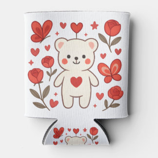 Rafraîchisseur Pour Canette Romantic Bear Heart Can Cooler