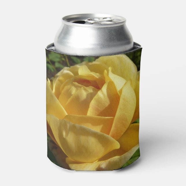 Rafraîchisseur Pour Canette Rose anglaise jaune (Can devant)