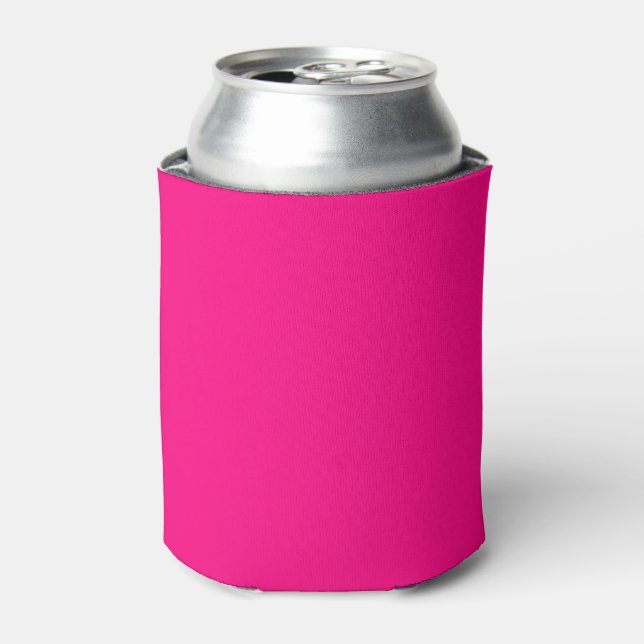 Rafraîchisseur Pour Canette rose chaud couleur solide (Can devant)