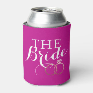 Rafraîchisseur Pour Canette Rose Gold Mariage Cercles Bride Custom Can Cooler