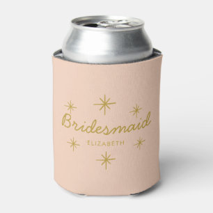 Rafraîchisseur Pour Canette Rose Golden Calligraphie Stars Bridesmaid cadeau