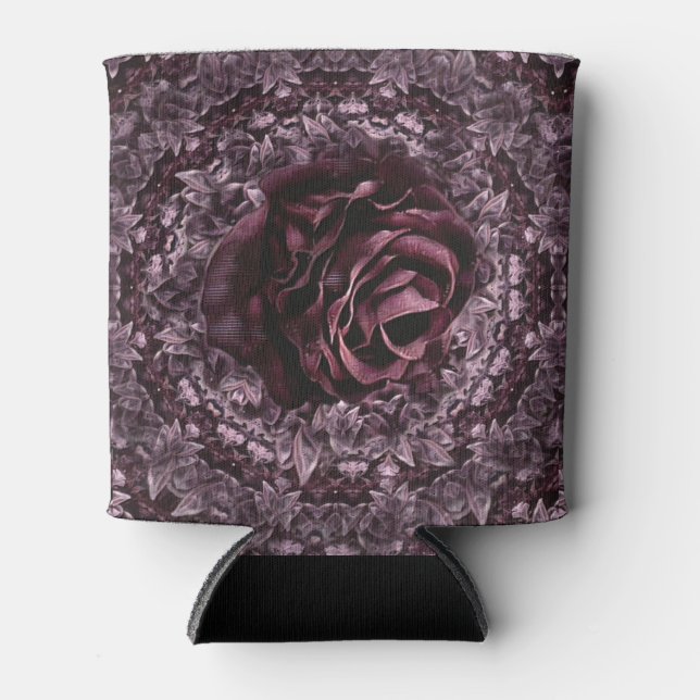 Rafraîchisseur Pour Canette Rose Mandala  (Devant)