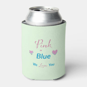 Rafraîchisseur Pour Canette Rose ou Bleu Nous vous aimons Révélation de genre