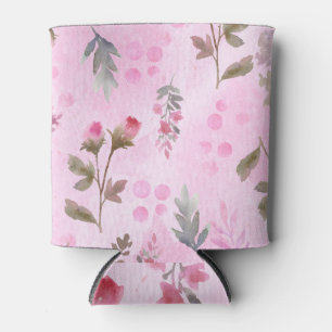 Rafraîchisseur Pour Canette Rosebuds, pois : floral d'été.