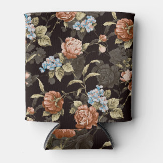 Rafraîchisseur Pour Canette Roses botaniques : motif floral abstrait.