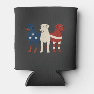 Rafraîchisseur Pour Canette Rottweiler 4 juillet Amoureux des chiens Hommes Dr