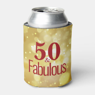 Rafraîchisseur Pour Canette Rouge 50 & Fabuleux Anniversaire de mousse d'or pe