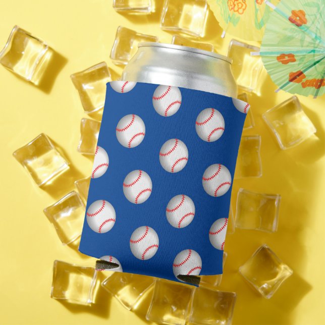 Rafraîchisseur Pour Canette Rouge baseball blanc (Été in situ)