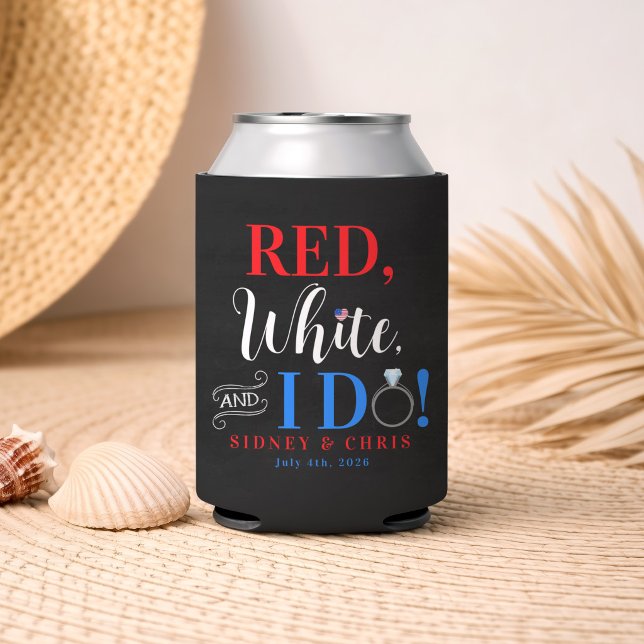 Rafraîchisseur Pour Canette Rouge Blanc & Je le fais  (Créateur téléchargé)