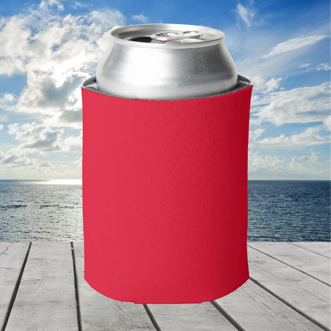 Rafraîchisseur Pour Canette Rouge Cadmium Couleur Uni (Créateur téléchargé)