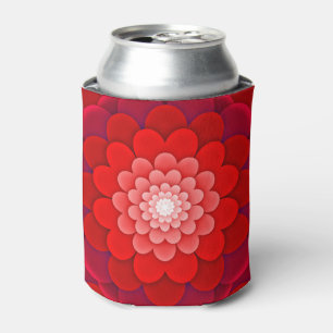 Rafraîchisseur Pour Canette Rouge Floral Mandala-58566