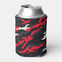 Rouge Noir Gris Blanc Camouflage Camo Motif