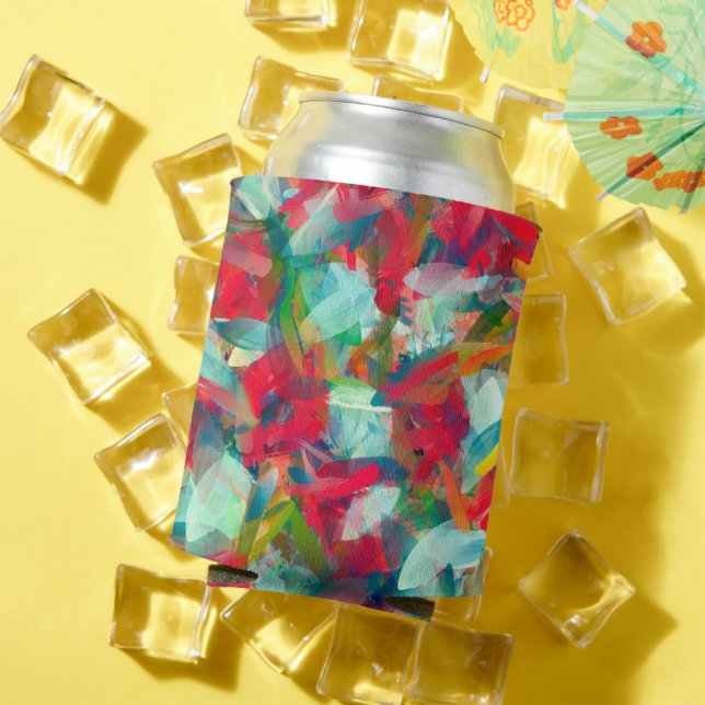 Rafraîchisseur Pour Canette Rouge Vert Bleu Bleu Jaune Abrégé (Été in situ)