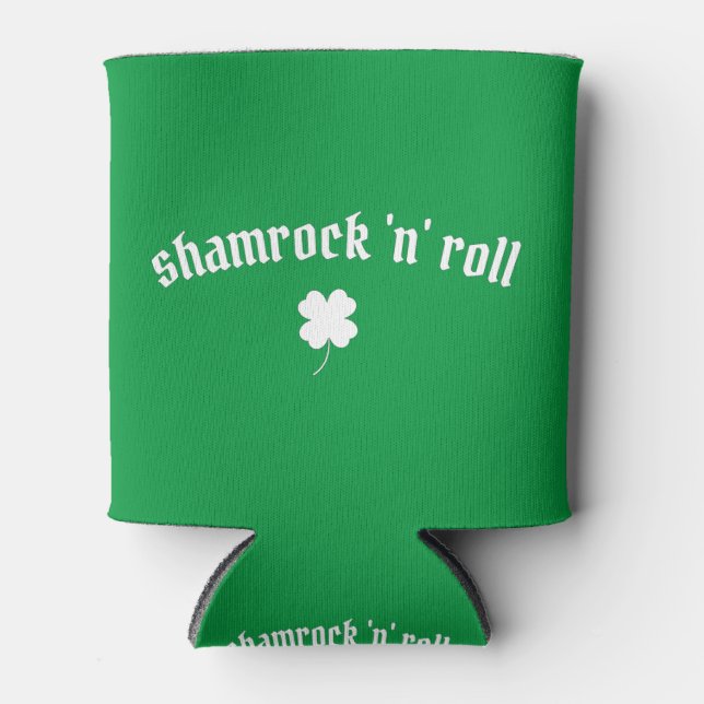 Rafraîchisseur Pour Canette Roule shamrock St Patrick's Day (Devant)