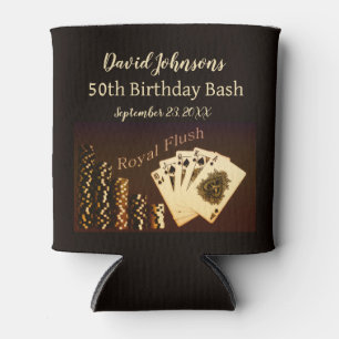 Rafraîchisseur Pour Canette Royal Flush Poker Thématique Can Cooler Party Favo