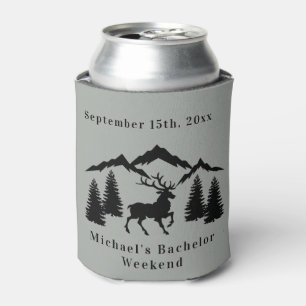Rafraîchisseur Pour Canette Rustic Grey Chasse Bachelor Week-end