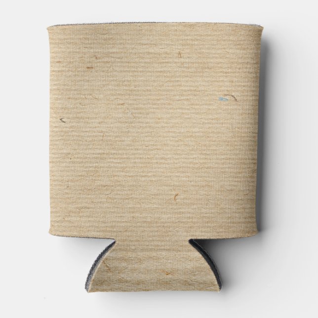 Rafraîchisseur Pour Canette Rustic Kraft Papier : Arrière - plan texturé. (Devant)