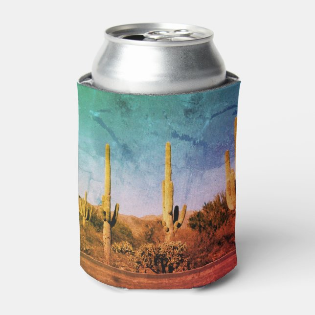 Rafraîchisseur Pour Canette Rustique Saguaro Cactus Arizona Can Cooler (Can devant)