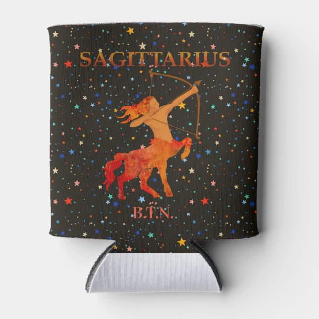 Rafraîchisseur Pour Canette Sagittarius zodiac moderne personnalisé (Devant)