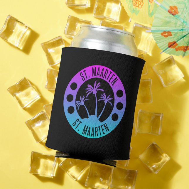 Rafraîchisseur Pour Canette Saint-Martin Blue Gradient Sint Martin (Été in situ)