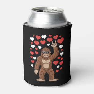 Rafraîchisseur Pour Canette Saint-Valentin Bigfoot Cœurs Drôles Sasquatch