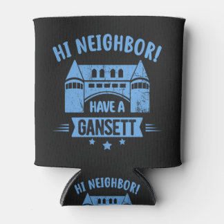 Rafraîchisseur Pour Canette Salut Voisin Ayez Des Cadeaux Rétro De Gansett