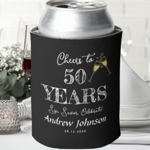 Rafraîchisseur Pour Canette Salutations De 50 Ans À Sip Savor Célébrer! Annive