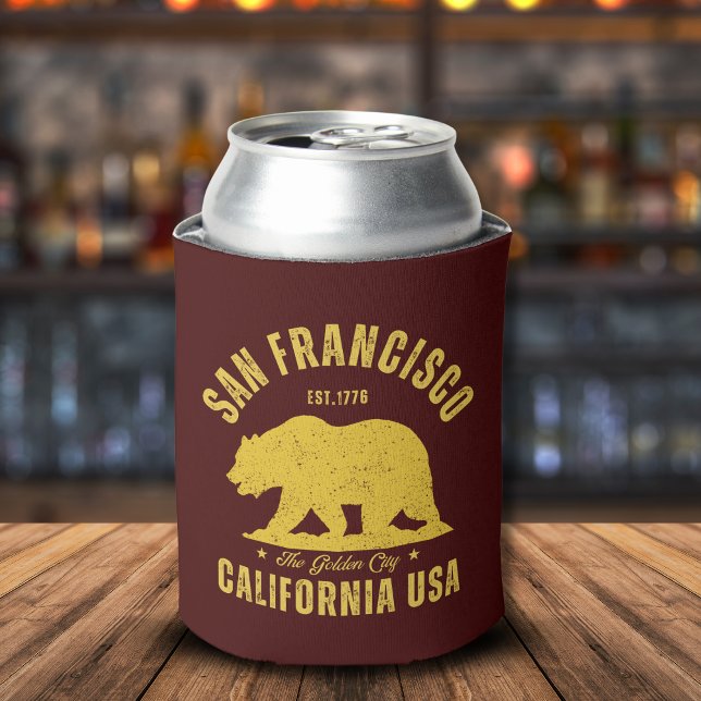 Rafraîchisseur Pour Canette San Francisco Retro California Souvenir (Créateur téléchargé)