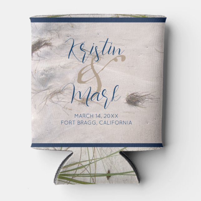 Rafraîchisseur Pour Canette Sandy Beach Wedding 2 Can Cooler (Devant)