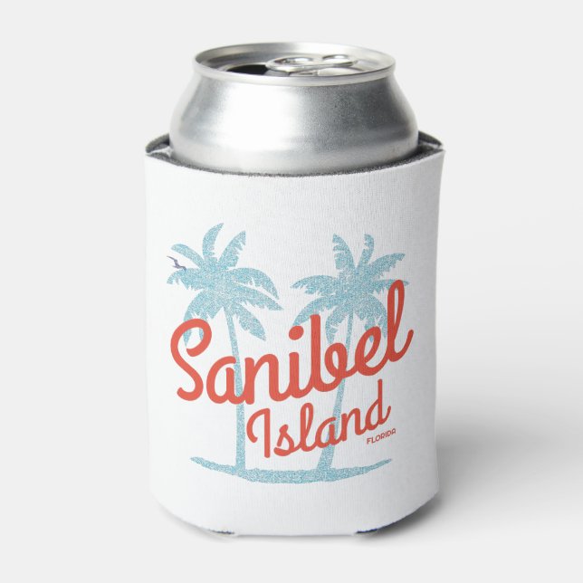 Rafraîchisseur Pour Canette Sanibel Island Floride Golfe Côte Souvenir (Can devant)