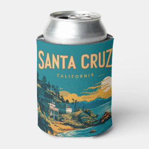 Rafraîchisseur Pour Canette Santa Cruz Californie Aquarelle Voyage