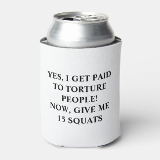 Rafraîchisseur Pour Canette Sarcastic Black Text Personal Trainer Humour