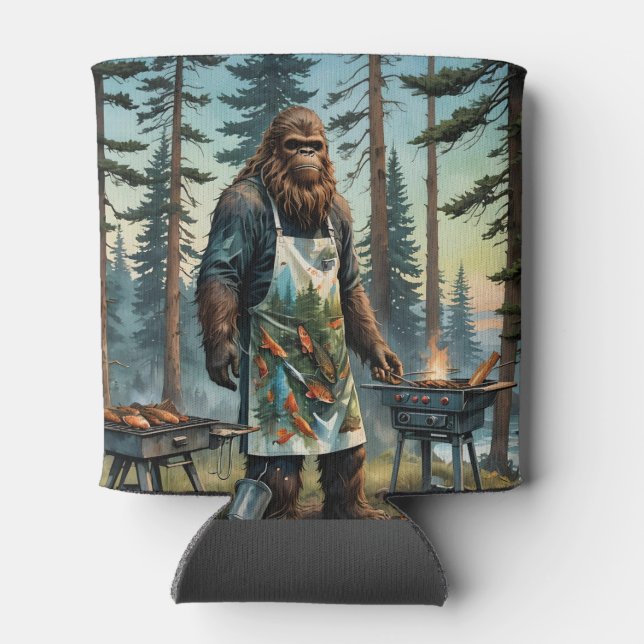 Rafraîchisseur Pour Canette Sasquatch Poisson Grillmaster Papa (Dos)