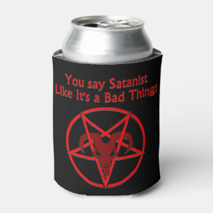 Rafraîchisseur Pour Canette Satanist Bad Thing Dark Humour Chèvre Pentacle