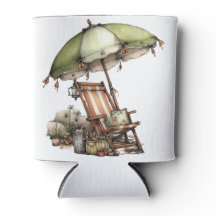 SCÈNE DE PLAGE D'ÉTÉ MIGNONNE ET EXCENTRIQUE