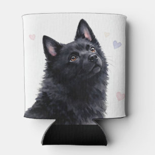 Rafraîchisseur Pour Canette schipperke Race de Chien Cozy avec des Cœurs