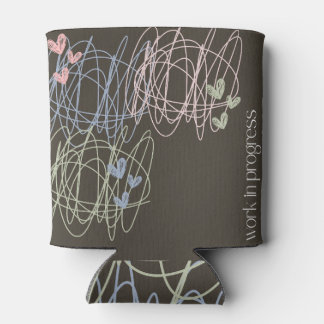 Rafraîchisseur Pour Canette Scribble et coeurs - Travail en cours