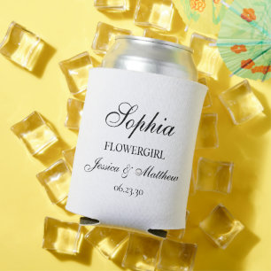 Rafraîchisseur Pour Canette Script Fille de Fleurs Personnalisé