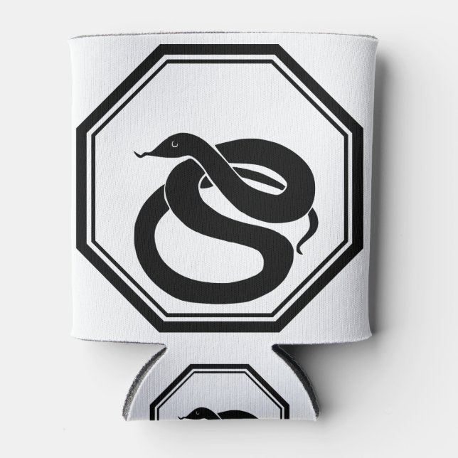 Rafraîchisseur Pour Canette Serpent noir (Devant)