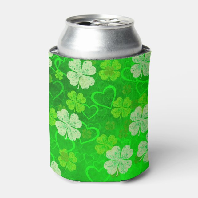 Rafraîchisseur Pour Canette Shamrocks et coeurs (Can devant)