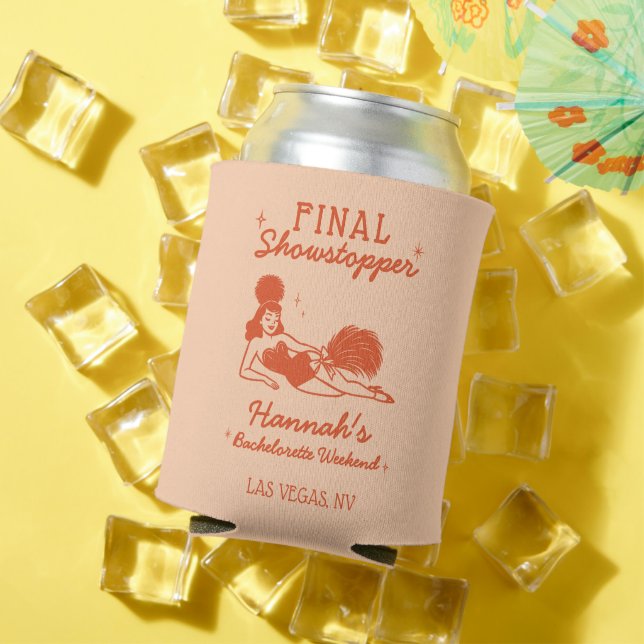 Rafraîchisseur Pour Canette Showgirl Dernier Spectacle de Clôture Enterrement  (Été in situ)