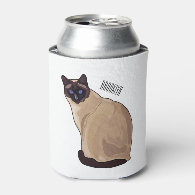 Rafraîchisseur Pour Canette Siamese cat cartoon (Can devant)