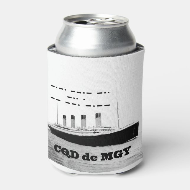 Rafraîchisseur Pour Canette Signal de détresse sans fil Titanic CQD de MGY (Can devant)