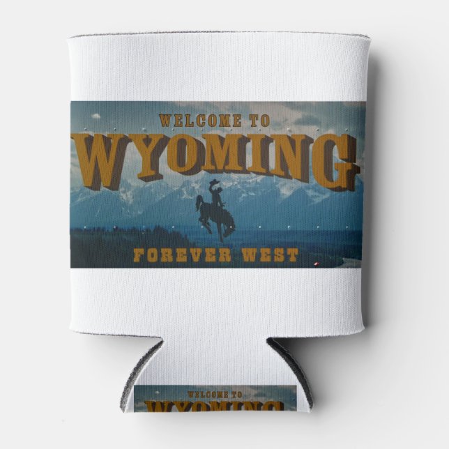 Rafraîchisseur Pour Canette SIGNE WYoming Bienvenue (Devant)