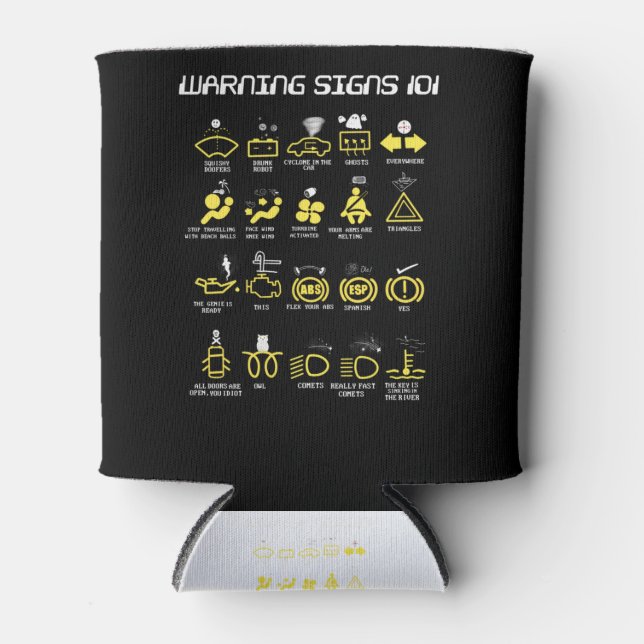 Rafraîchisseur Pour Canette Signes d'avertissement 101 (Devant)